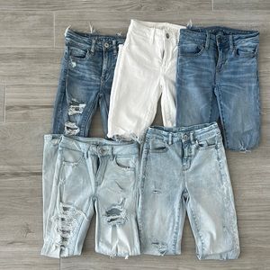 American eagle jeans size 00 28.0 each pair